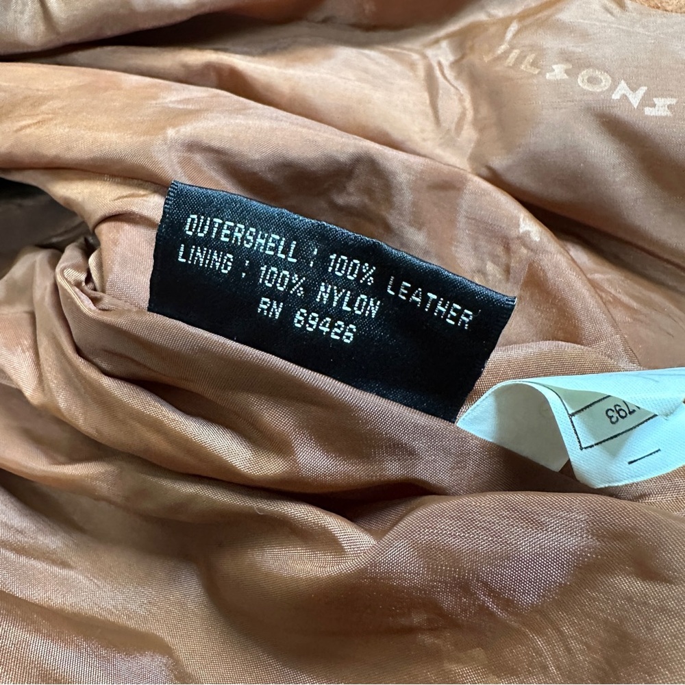Wilsons 80s vintage suede brown Leather Jacket western southwestern boho cowboy - Picture 14 of 15